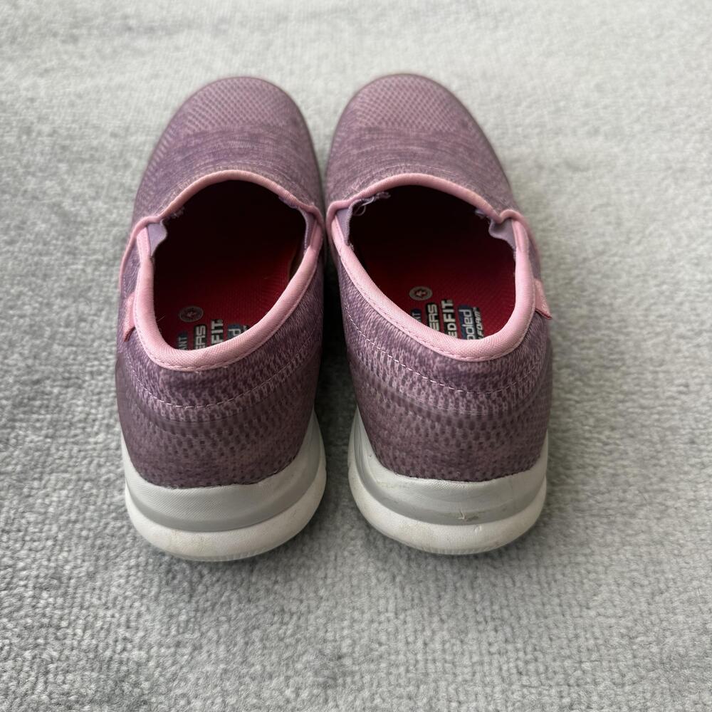 Skechers Shoes Womens Size 7.5 Pink Work Relaxed Fit Slip Resistant 77239 - Picture 4 of 15